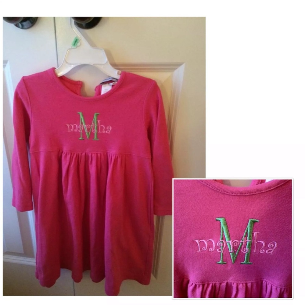 NWOT MARTHA Monogram Pink Dress, Girls Size 4